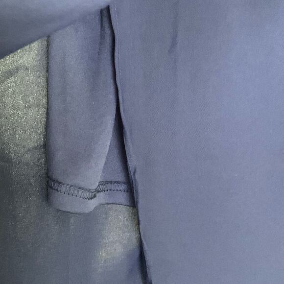 AAkaa Navy Blue Strapless Tulip Dress Size Medium - Picture 5 of 11